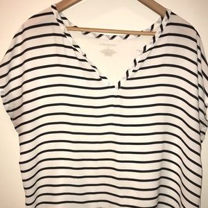 Lane Bryant White Stripped Top, Size 14/16.